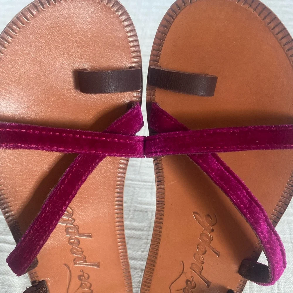 Free people velvet sandals. - Picture 2 of 10